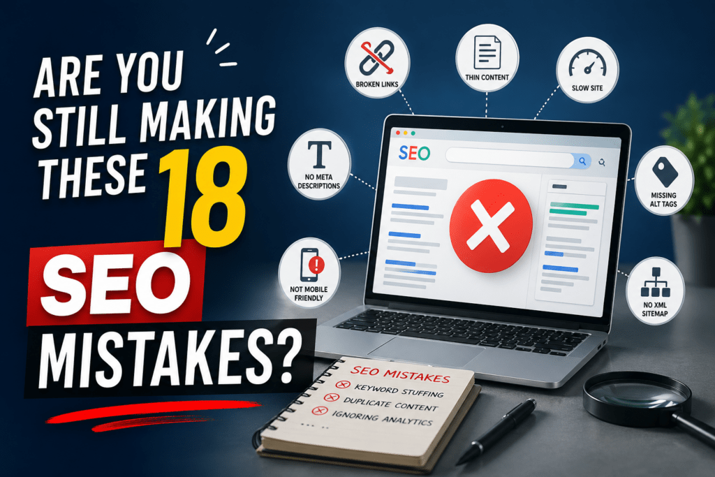 Are you still making these 18 SEO Mistakes?.