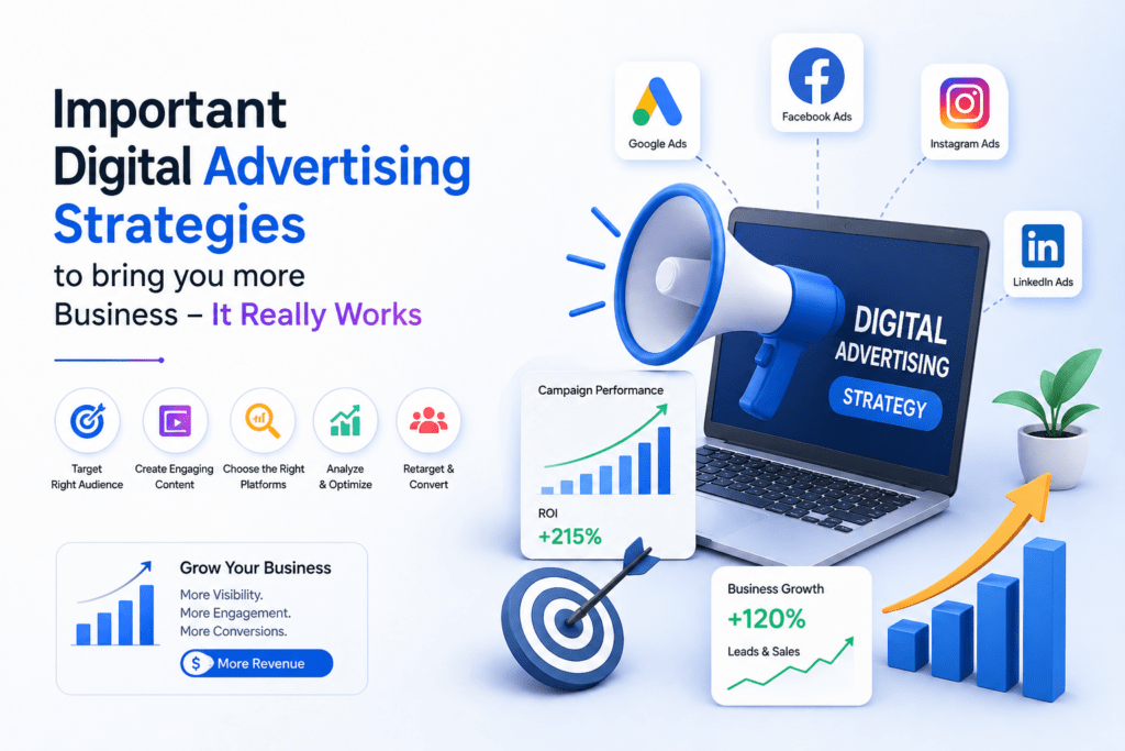 Important Digital Advertising Strategies to bring you more Business – It Really Works