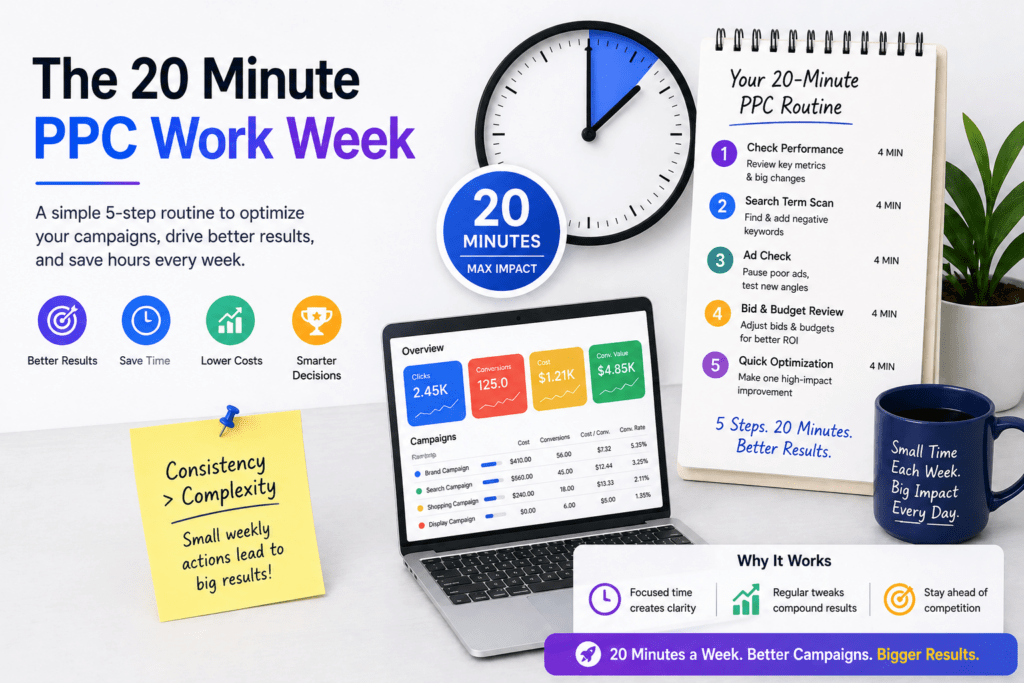The 20 Minute PPC Work Week