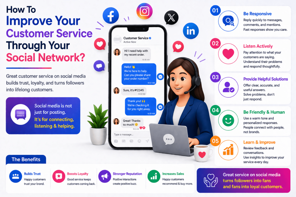 How To Improve Your Customer Service Through Your Social Network?