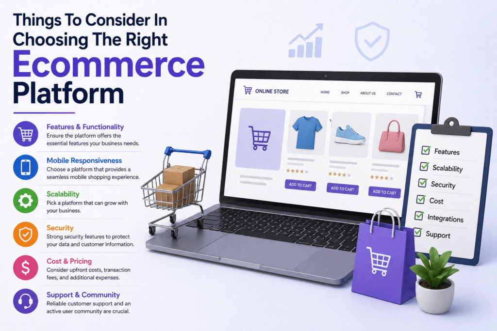 Things To Consider In Choosing The Right Ecommerce Platform.
